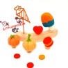 Einschulung Schultüte orange Motivstecker