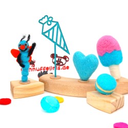 Einschulung Schultüte türkis24 Motivstecker