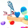 Einschulung Schultüte türkis Motivstecker Schnuffelinis
