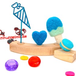 Einschulung Schultüte türkis Motivstecker