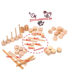 Rundstäbe 2cm für Motivstecker