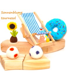 Sonnenblume Motivstecker Filzblume