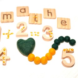counting chain heart green - SCHNUFFELINIS