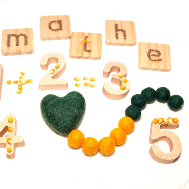 counting chain heart darkgreen Schnuffelinis