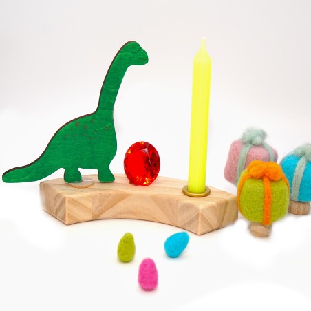 Brachiosaurus dinosaur birthday plugs Schnuffelinis