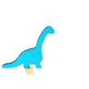 Langhalsdino Motivstecker 24 Steckfigur