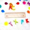 Leseanfänger Lineal Lesehilfe Regenbogen