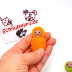Filzpuppe Baby im Schlafsack Nr 6