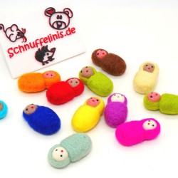Filzpuppe Baby im Schlafsack Nr 6