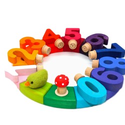 Wooden Rainbow Birthday Circle | Schnuffelinis