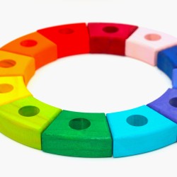 Wooden Rainbow Birthday Circle | Schnuffelinis