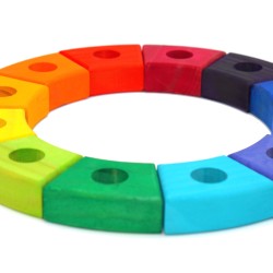 Wooden Rainbow Birthday Circle | Schnuffelinis