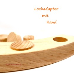 Holzstecker Lochadapter Bastelset – Großpackung für DIY | Schnuffelinis