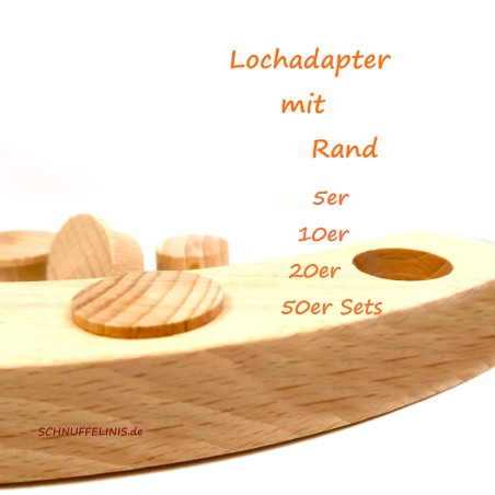 Hole Adapter Craft Set for Wooden Pegs – Bulk Pack | Schnuffelinis