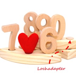 Holzstecker Lochadapter – für DIY | Schnuffelinis
