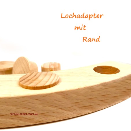 Hole Adapter Craft Set - for Wooden Pegs | Schnuffelinis