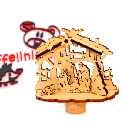 Miniaturkrippe für Adventsspiralen – Weihnachtsdeko | Schnuffelinis