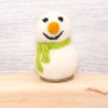 Felt Snowman Pins for Winter Decor, Annual Rings, and Birthday Rings | Schnuffelinis