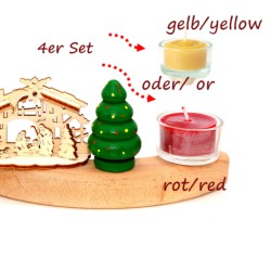 Wooden Nativity 4pcs. Set – Christmas Décor
