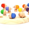 Eichel Steckfigur blau – Holz Motivstecker