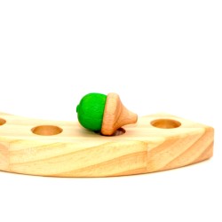 Eicheln Steckfigur grün – Holz Motivstecker