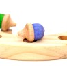 Eicheln Steckfigur flieder – Holz Motivstecker