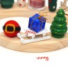 Schlitten in weiß – Weihnachtsdeko aus Holz
