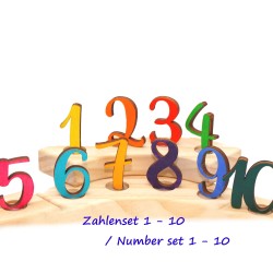 Regenbogen Zahlen – Motivstecker Set