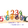 Regenbogen Zahlen – Motivstecker Set