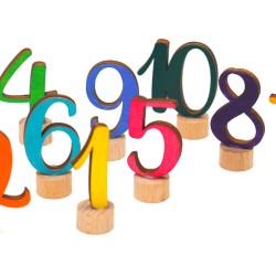 Regenbogen Zahlen – Motivstecker Set