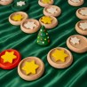 Adventsspirale Adventskalender Holz Teelichterhülsen