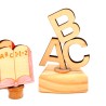 Einschulung ABC Holz Motivstecker Set1