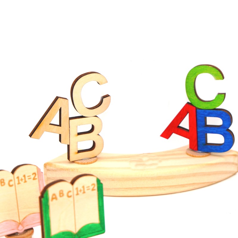 ABC Einschulung Motivstecker – Holzdeko | SCHNUFFELINIS