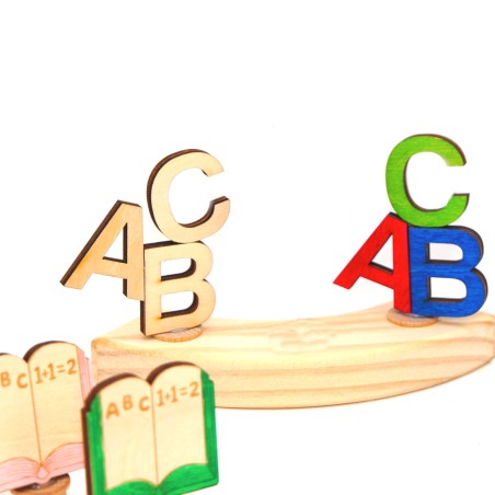 ABC Einschulung Motivstecker – Holzdeko | SCHNUFFELINIS