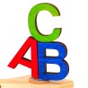 Einschulung ABC Holz Motivstecker Set2 bunt