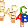 ABC School Motif Pin Colorful – Wooden Decor | SCHNUFFELINIS