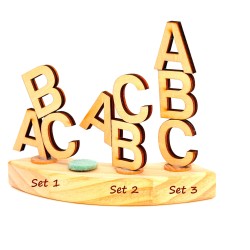 Einschulung ABC Holz Motivstecker Set1