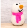 Snowman pink with hanger