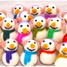 Schneemann rot– Motivstecker für Jahresringe