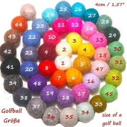 Filzkugeln 4cm deine Farbwahl