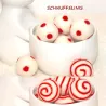 Christmas ornaments white red