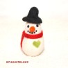 Schneemänner Filz, Filzkugeln Schneemann, Filzwolle Christbaumkugeln