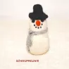 Filzkugeln Schneemann, gefilzte Schneemänner, Adventskalender Füllung