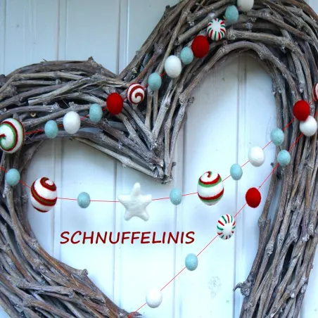 Weihnachtsmann Lichterkette, Weihnachtskugeln Santa, Christbaum, rote Baumkugeln