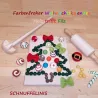 Christmas tree tracing board, Montessori toy, extension wood dishes