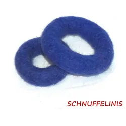felt rings - 20 cobalt blue