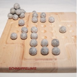 Holzspielbrett Solitär Geschenk Papa