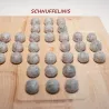 Wooden game board solitaire gift dad, Solitaire game gift Montessori toy