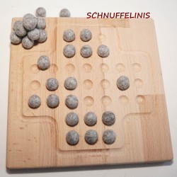 Holzspielbrett Solitär Geschenk Papa