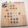 Wooden game board solitaire gift dad, Solitaire game gift Montessori toy